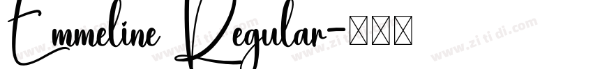 Emmeline Regular字体转换